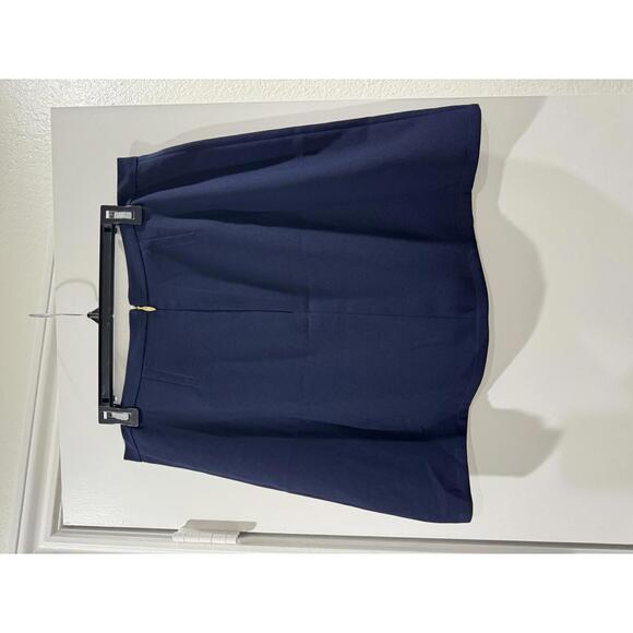 NWT Draper James Margaret Nassau Navy Scallop Hem Mini Skirt- Size 12 - Picture 6 of 9